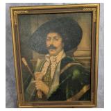 Vintage Print of Cavalier, Nicely Framed