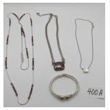 3 Necklaces & a Bracelet