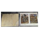 Two Civil War Prints & Cannon Specs