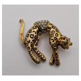 Florenza Leopard Brooch w/ Articulated Tail