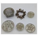 Group of Vintage Flower Frogs