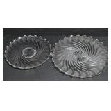 Two Fostoria Colony Trays