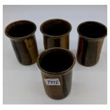 Mack Chrisco Seagrove NC Pottery - 4 Large Tumbler