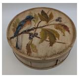 Hand Painted Blue Bird Cheese Box