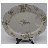 Theodore Haviland Rosalinde Platter w/ Meat Well