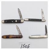 Four Pocket Knives