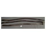 3 Leather Belts 1 Buckle 36'