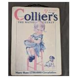 Collier's Girl with Dog Wall Plaque