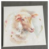 Sheep Print on Canvas Wall Decor