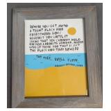 Harriet Beecher Stowe Quote Framed Wall Decor