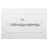 Necklace & Bracelet Marked 925