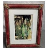 Framed Art Photo Print of Bottles Signed Chaz