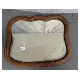 Antique Oak Framed Mirror