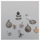 Sterling Leaves & Flowers Charms 15 grams