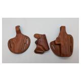 3 Leather Holsters