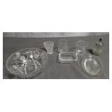 EAPC Bowl & Other Clear Glass Serving Pieces