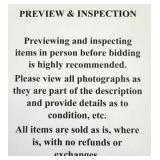 Preview is Wednesday - Sunday during store hours