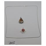 Necklace Marked 925 & Two Pendants