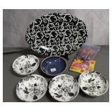 Plastic Platter, Bowls & Cups