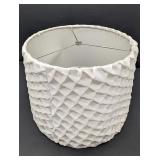 Ruffled Fabric Drum Lamp Shade