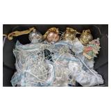 Tote with Christmas Lights & Decor