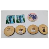 Wood, Glass & Ceramic Coasters