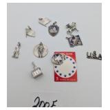 Patriotic Sterling Charms 23 Grams