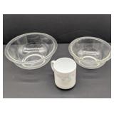 2 Pyrex Bowls & Corelle ? Mug