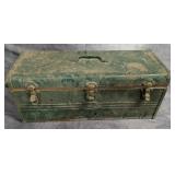 Vintage Green Tool Box w/ Contents