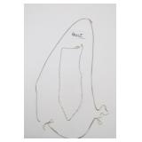 2 Sterling Necklaces, 1 Broken, 8 Grams