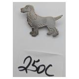 Beau Sterling Dog Brooch 5 Grams