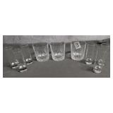 3 Lowball Glasses & 6 Tall Shot Glasses