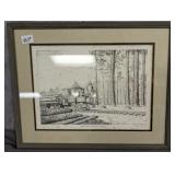 Bailey Phelps Jamesville Railroad Print FOXING bad