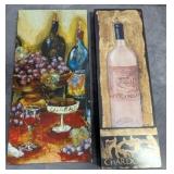 Two Pieces of Wine Theme Wall Decor