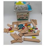 BToys Wood & Wheels Train Set