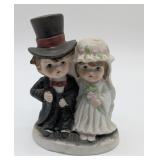 Porcelain Bride & Groom Figurine
