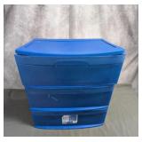 3 Drawer Plastic Storage Chest