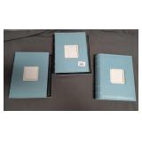 3 Carolina Blue Photo Albums
