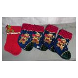 5 Stockings, 4 With Bears