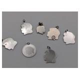 Sterling Silhouette Charms, 20 Grams