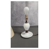 Milk Glass Lamp & Shade