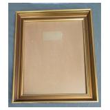 Large Gilt Shadowbox Style Frame w/ Glass