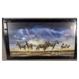 Framed Print of Zebras after Craig Bone