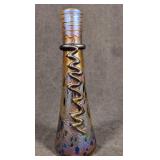 Czech Iridescent Glass Vase Muller