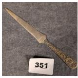 Kirk Repousse Sterling Letter Opener