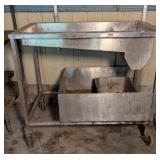 Stainless Steel Food Prep or Bus Cart