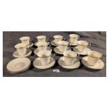 Lenox Moonspun 11 Cups, 13 Saucers