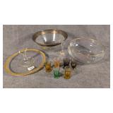 Glass Serving Dishes, Bell, Liquor Glasses