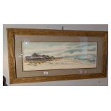 Nags Head Watercolor Ann Holland Sanders, Foxing