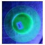 11 Green Uranium Glass Salad or Dessert Plates